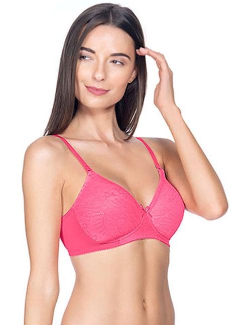 amante neon pink non wired padded t-shirt bra