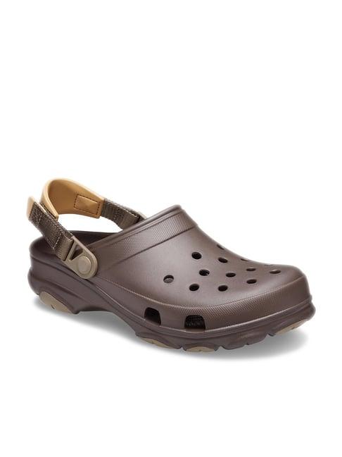 crocs unisex classic espresso back strap clogs