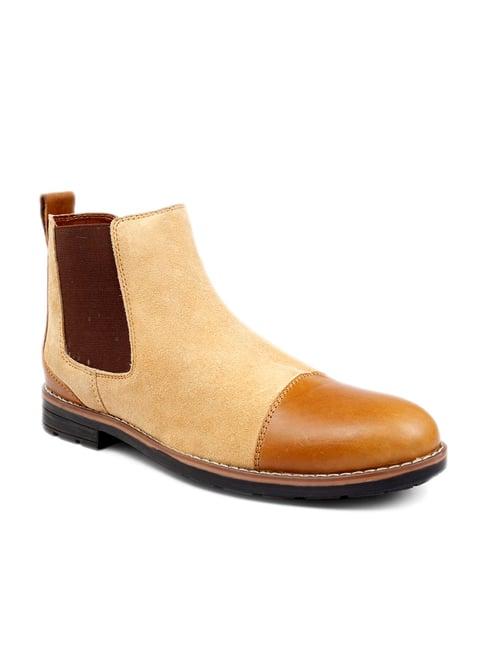 bacca bucci tan chelsea boots