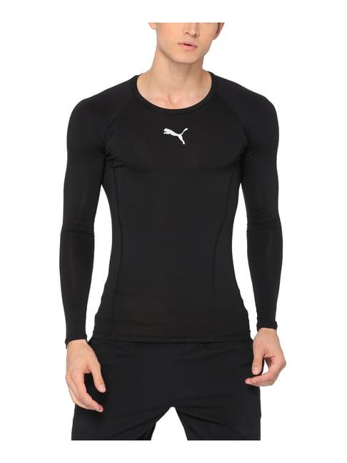 puma black regular fit sports t-shirt