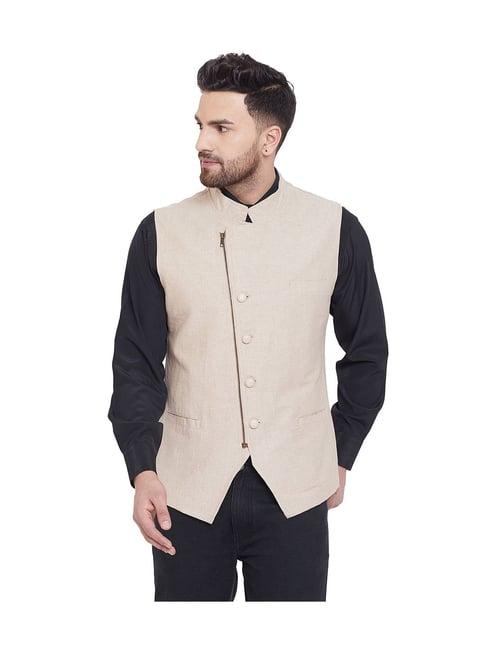 hypernation beige cotton jacket