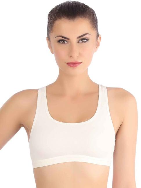 triumph beginner bra 66 crop top wireless non padded full coverage and medium support cotton bra