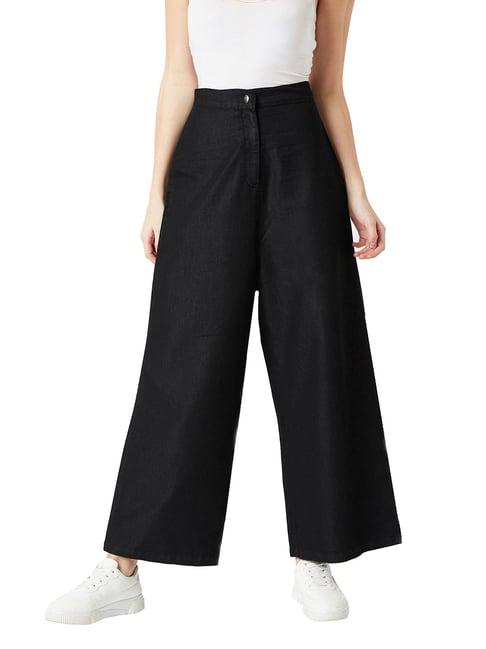 miss chase black high rise pants