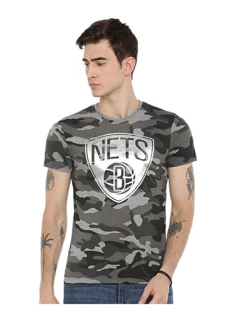 nba grey camo print t-shirt