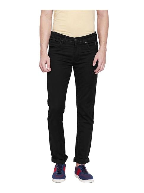 duke black raw denim jeans