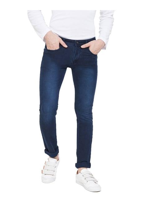 duke navy lightly washed jeans