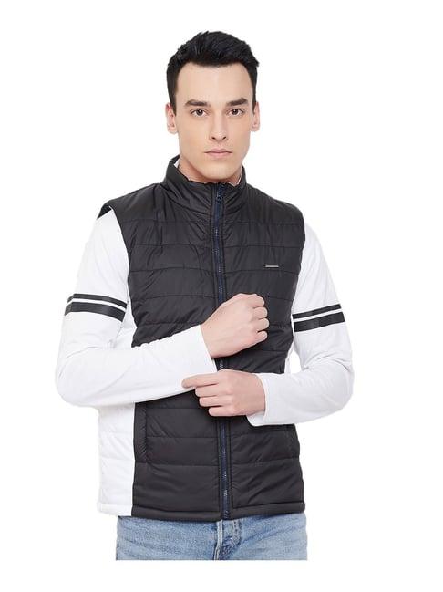 duke black quilted jacket