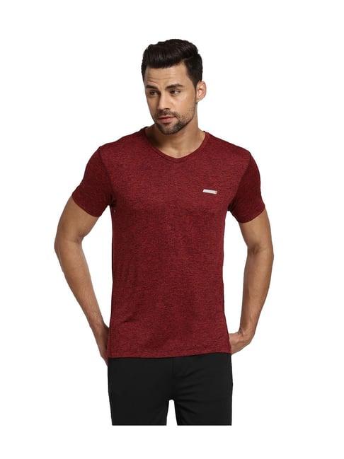 van heusen maroon t-shirt