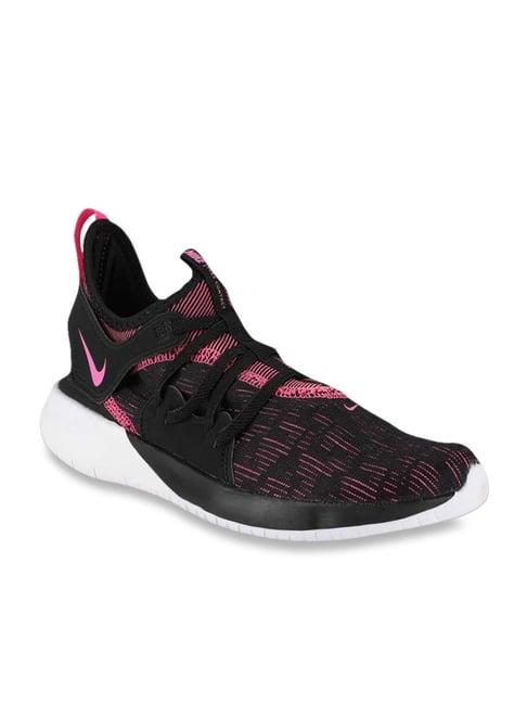 nike flex contact 3 black running shoes