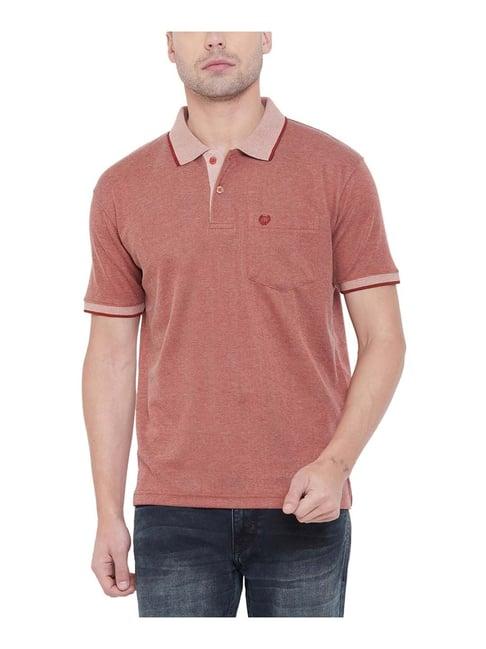 duke red cotton regular fit polo t-shirt