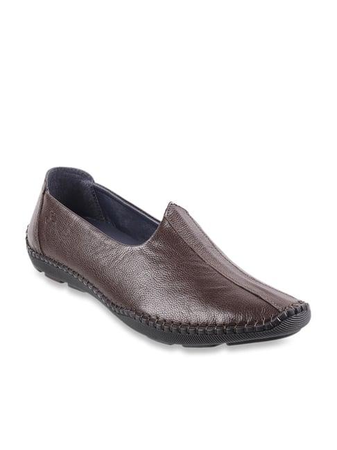 mochi men's dark brown casual slip-ons