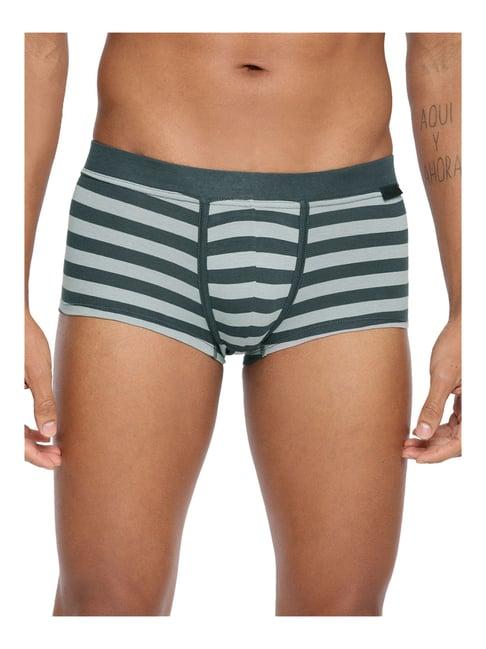 fruit of the loom grey striped regular fit trunks