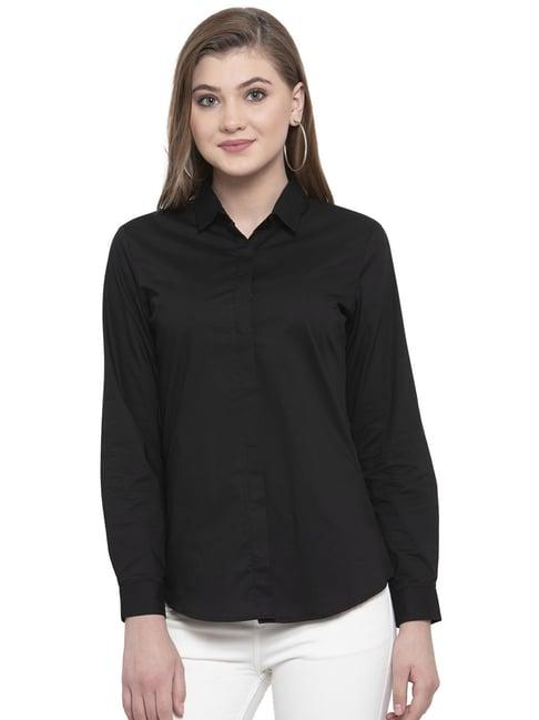 hancock black cotton shirt