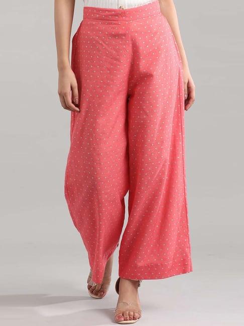 aurelia coral embroidered palazzos