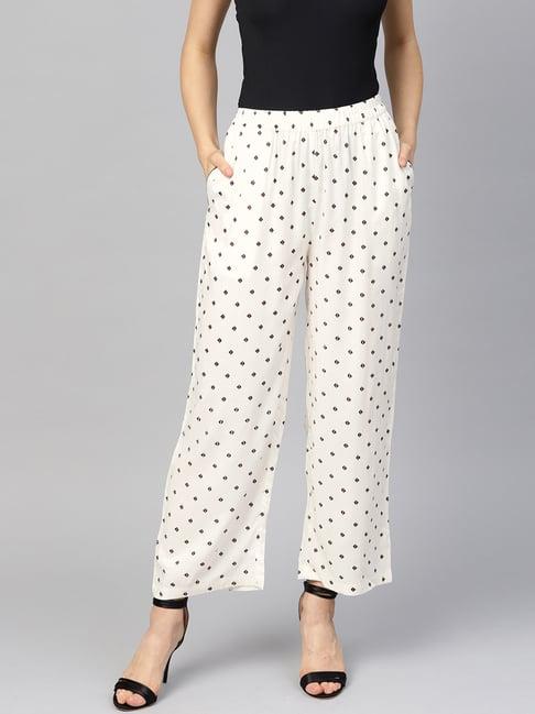 idalia white printed pants