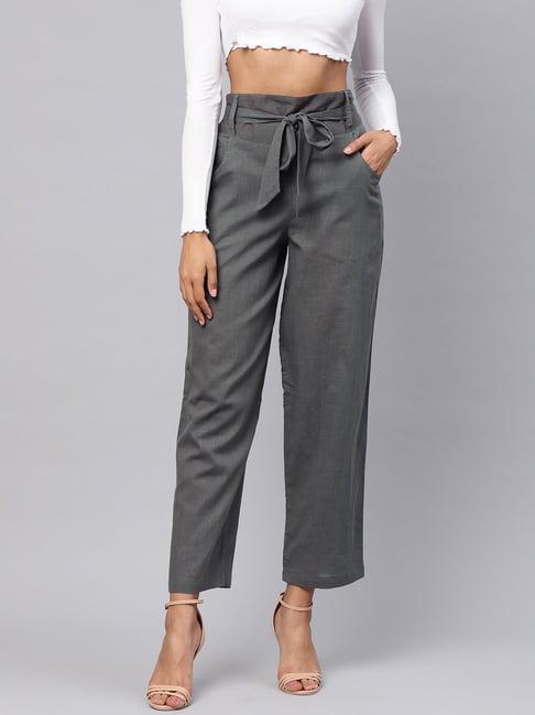 idalia grey cotton pants