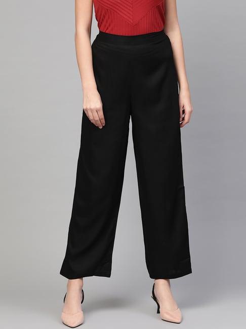 idalia black mid rise pants