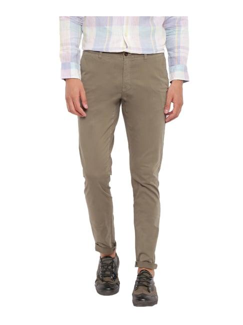 gant olive slim fit trousers