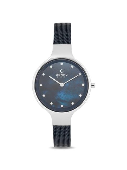 obaku v173lxgjmg sky dusk analog watch for women