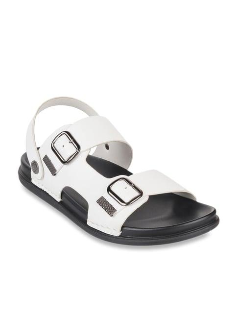 j. fontini by mochi men's white sling back sandals