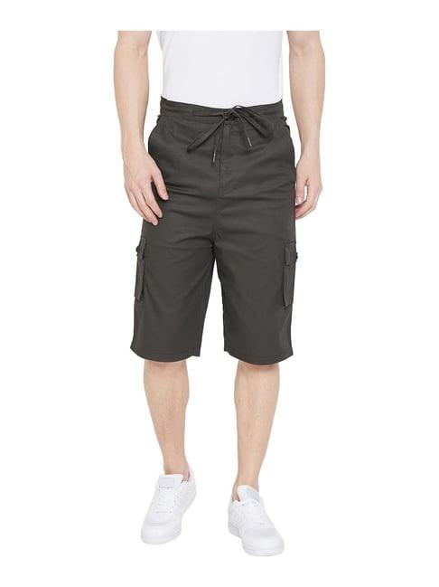 hypernation brown regular fit shorts