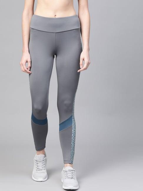 alcis grey regular fit tights