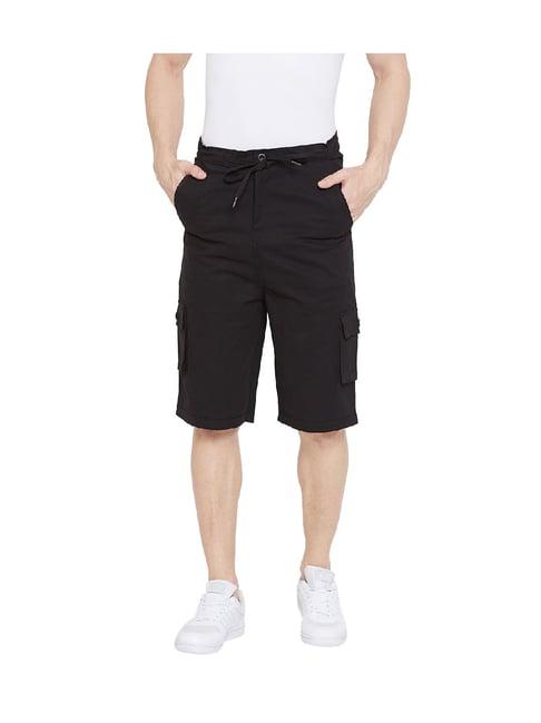 hypernation black cotton shorts