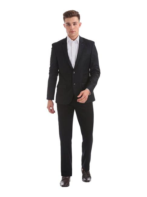 arrow black notched lapel 2-piece suit