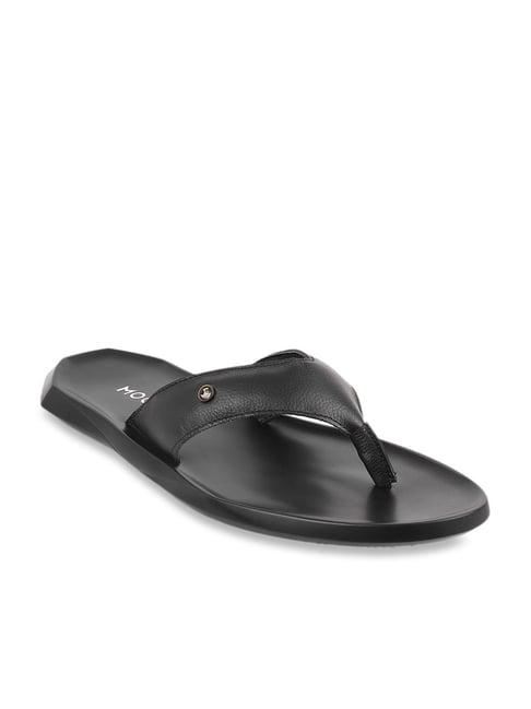 mochi men's black thong sandals