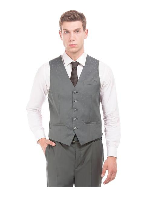 arrow grey full sleeves three piece suit