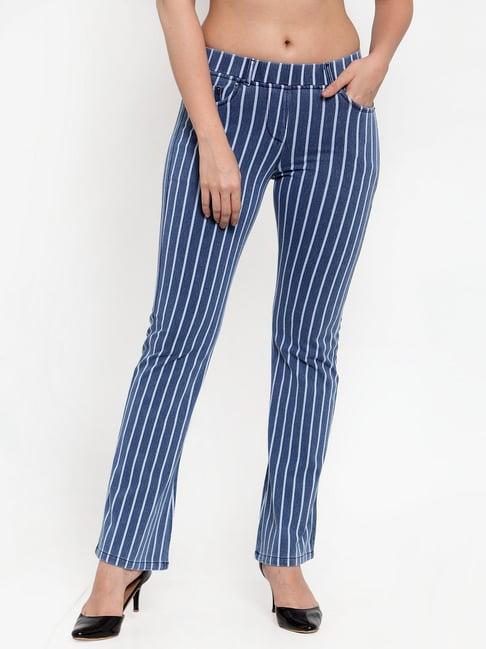 westwood blue striped trousers