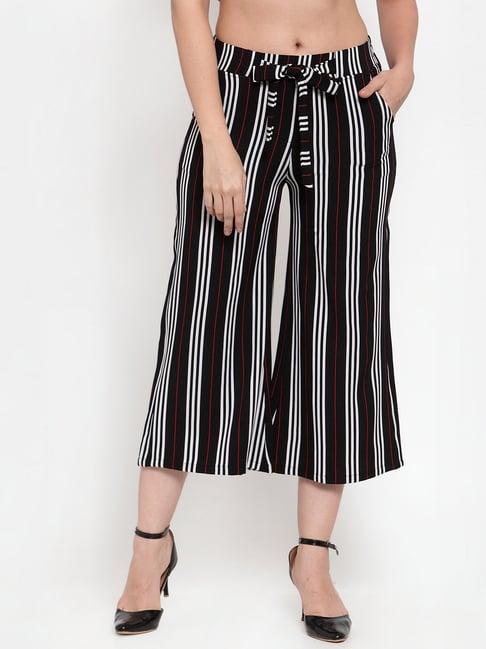 westwood black striped culottes