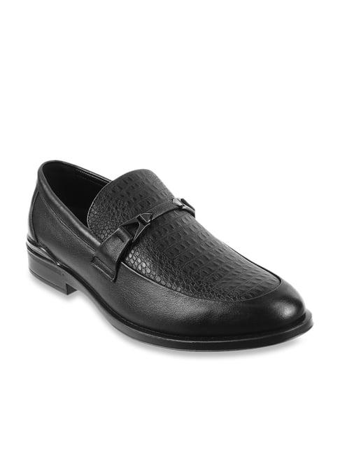 j. fontini by mochi men's black formal loafers