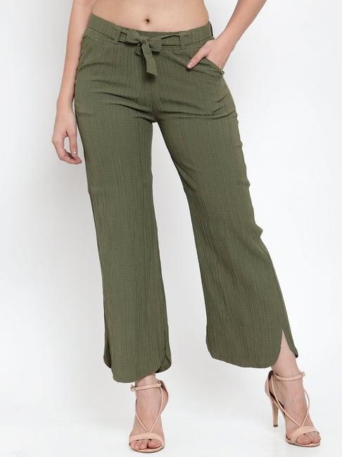 westwood green striped culottes