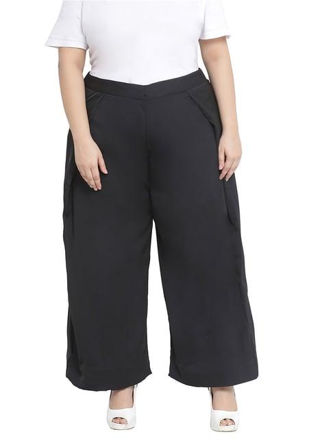 oxolloxo curves black metal regular fit pants