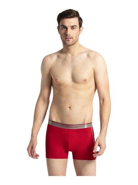 van heusen red cotton comfort fit trunks