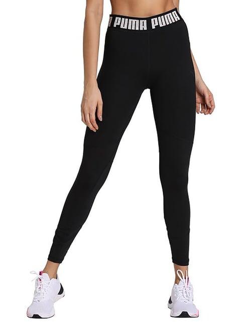 puma black graphic print tights