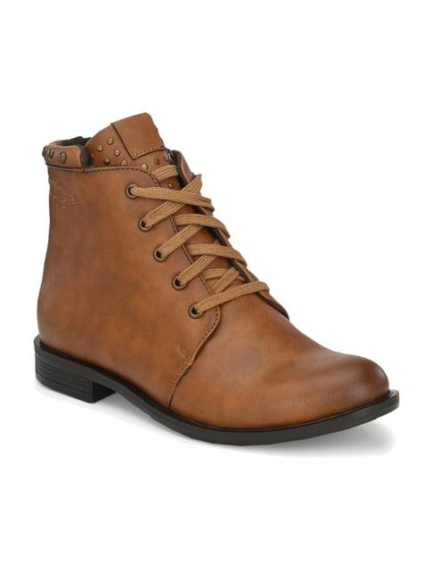 delize tan derby boots