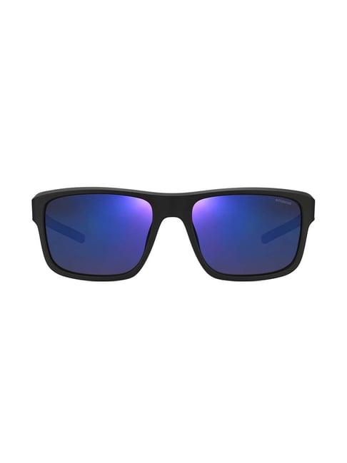 polaroid pld 3018/s blue polarized square sunglasses