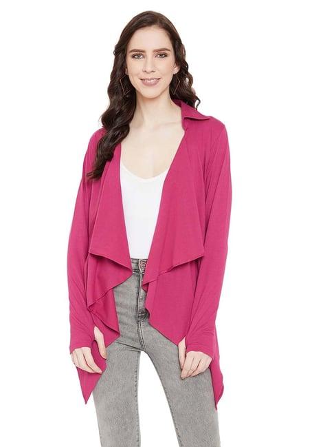 hypernation fuchsia cotton shrug