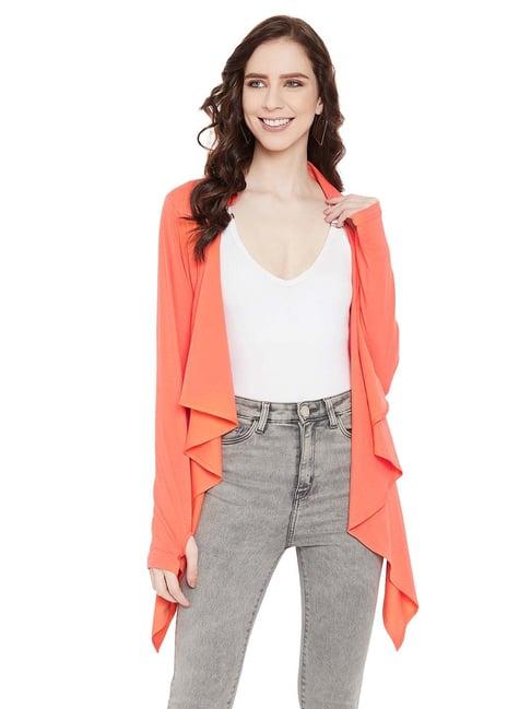 hypernation coral cotton shrug