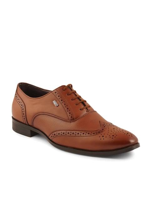 id men's tan brogue shoes