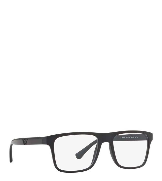 emporio armani transparent rectangular sunglasses for men