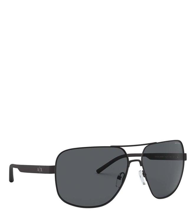 armani exchange grey aviator sunglasses for men