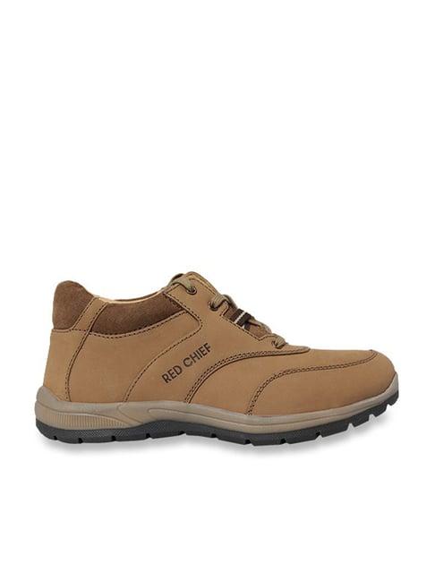 red chief men's men rust leather casual shoes