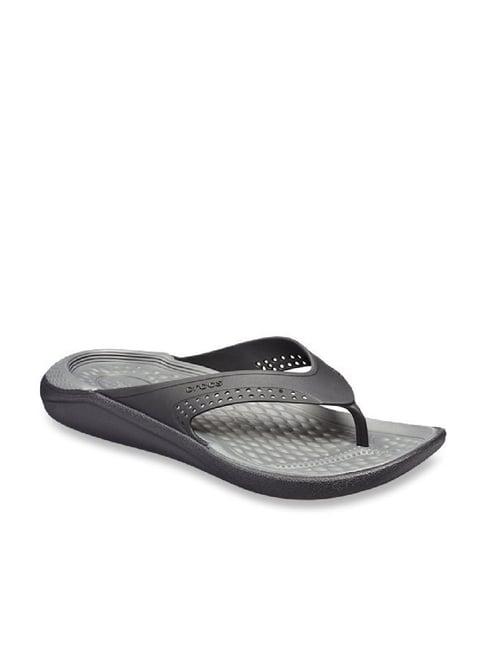 crocs unisex kadee ii graphic black flip flops