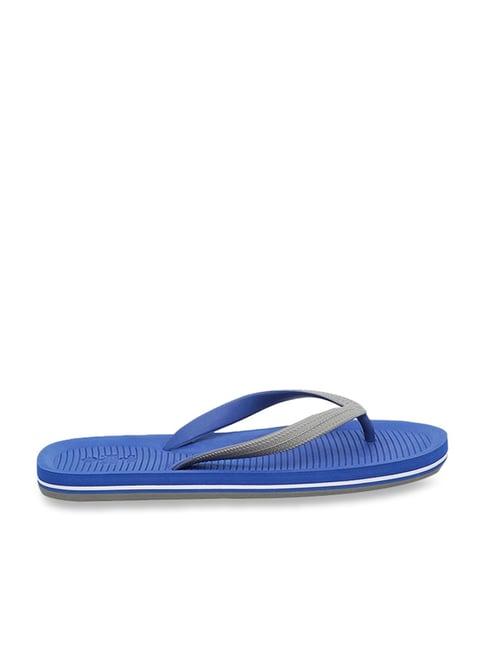 call it spring men's grey & blue flip flops