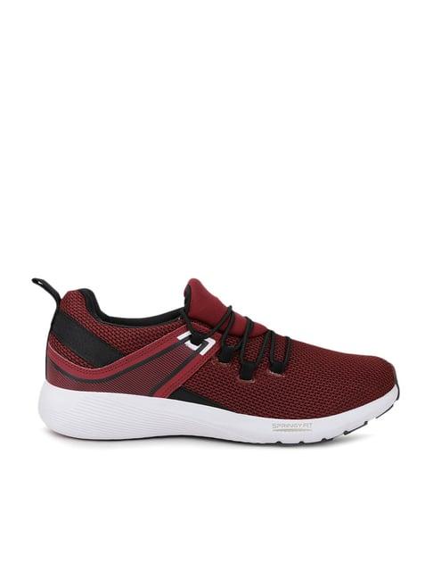 campus men's gilbert plus burgundy running shoes