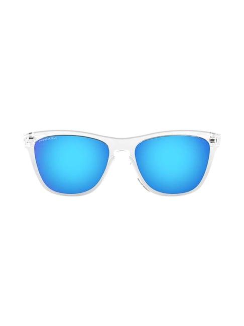 oakley 0oo9013 sky blue prizm frogskins wayfarer - 55 mm