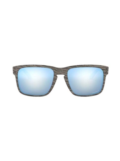 oakley 0oo9102 sky blue prizm holbrook square sunglasses - 57 mm